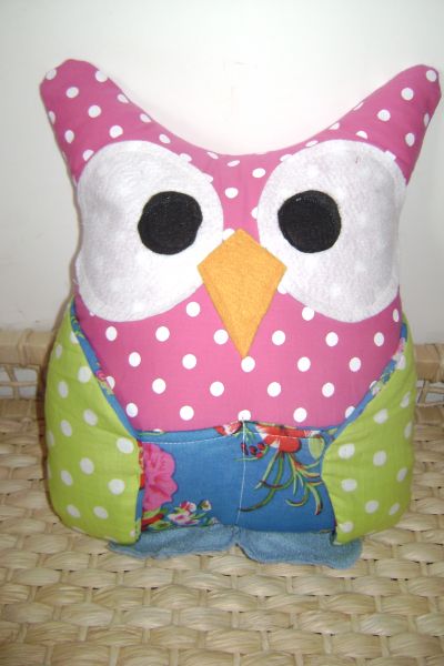 Almofada Porta Controle Coruja